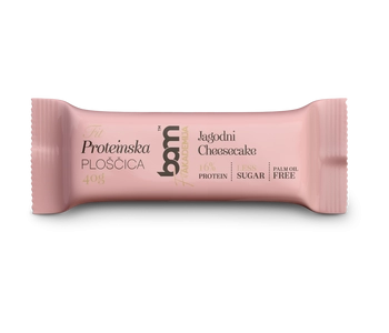Proteinski pločić sa zaslađivačem, cheesecake od jagode