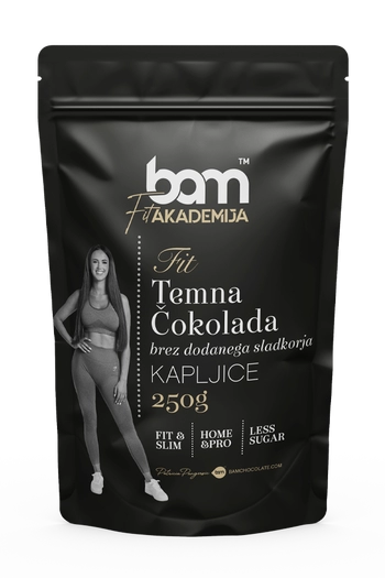 Tamna čokolada bez dodanog šećera, 250 g