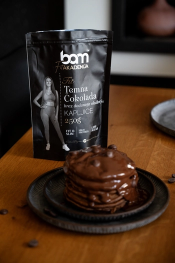 Tamne čokoladne kapi, bez dodanog šećera, 250 g