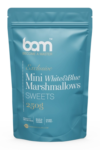 Mini bijelo-plave šećerne kotačiće, 250 g