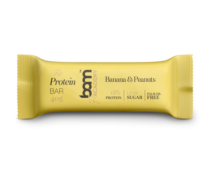 Proteinska pločica sa zaslađivačem, banana i kikiriki