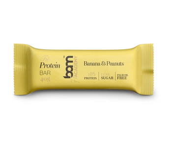 Proteinska pločica sa zaslađivačem, banana i kikiriki
