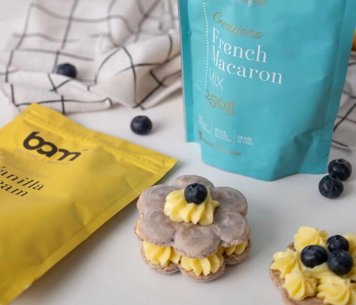vanilla macaron torta s borovnicama