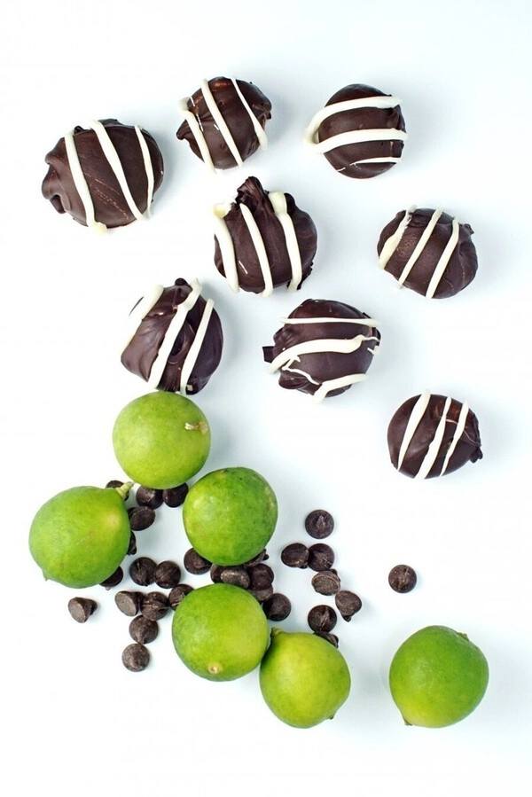 recept: cokoladni trufflesi s punjenjem od limete