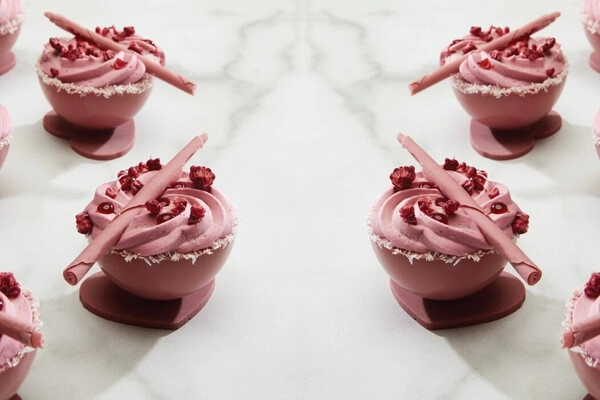 mousse s ruby cokoladom i malinama